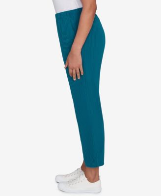 Petite Lake Champlain Ribbed Knit Ankle Pants