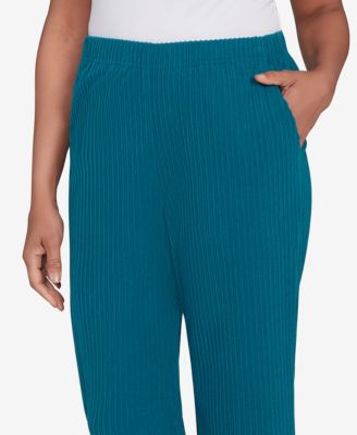 Petite Lake Champlain Ribbed Knit Ankle Pants