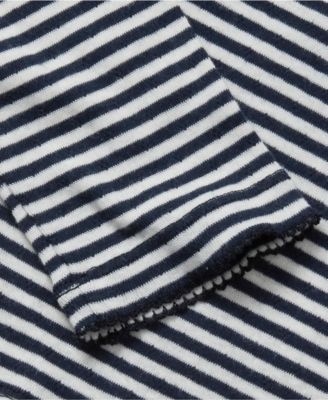 Girls Long Sleeve Pointelle Knit Shirt