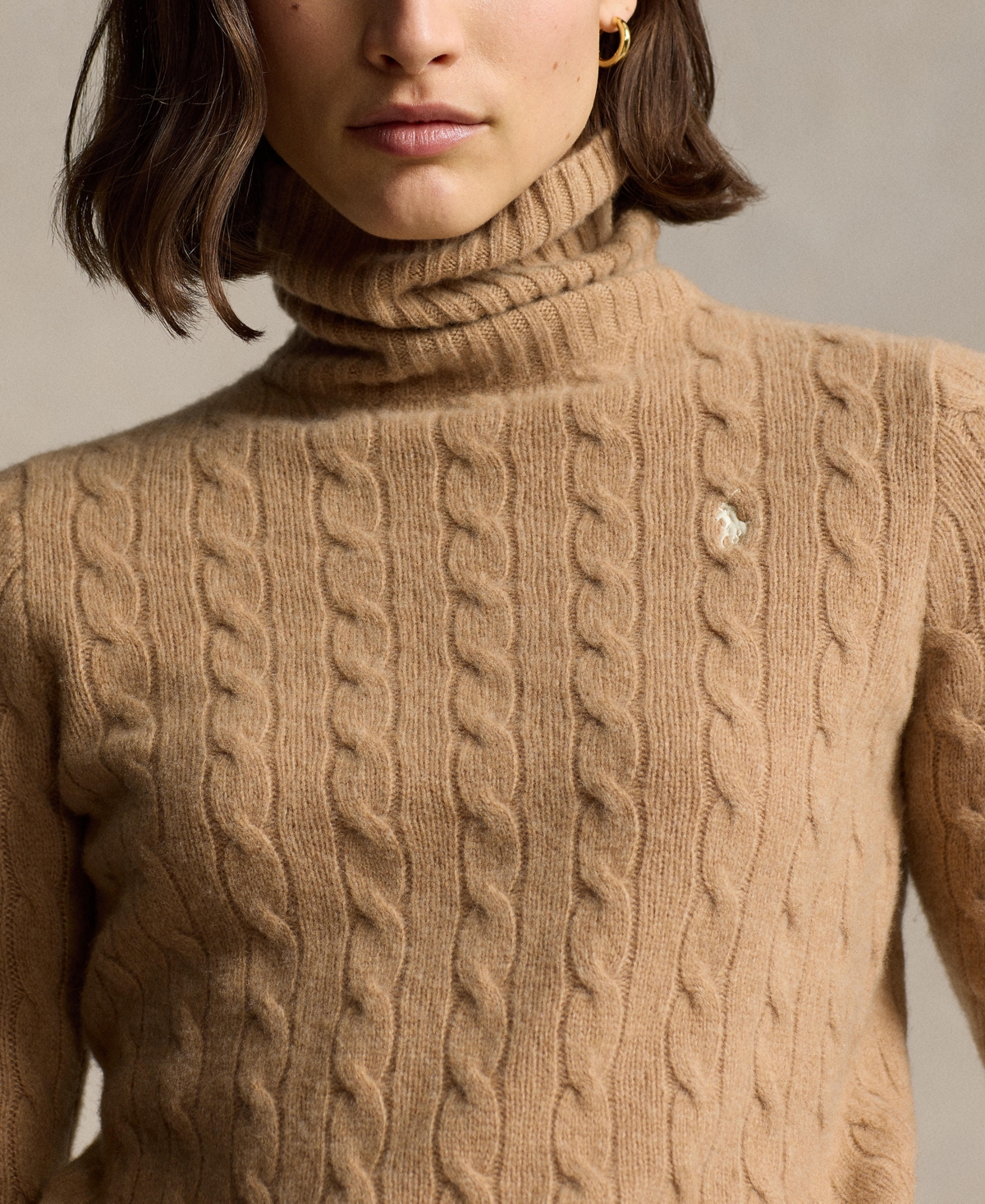 Polo Ralph Lauren Women's Turtle Neck Sweater In Brown