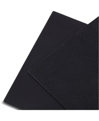  Basel Reversible Premium Faux Leather 12" x 18" Rectangular Placemats Set of 4