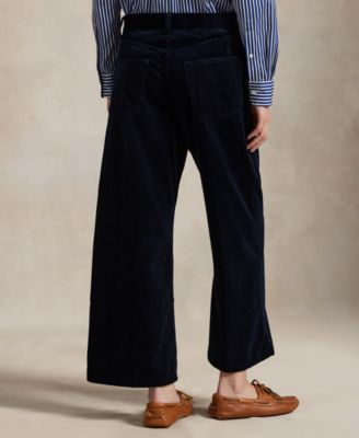 Polo Ralph Lauren Women's Corduroy Wide-Leg Cropped Pant