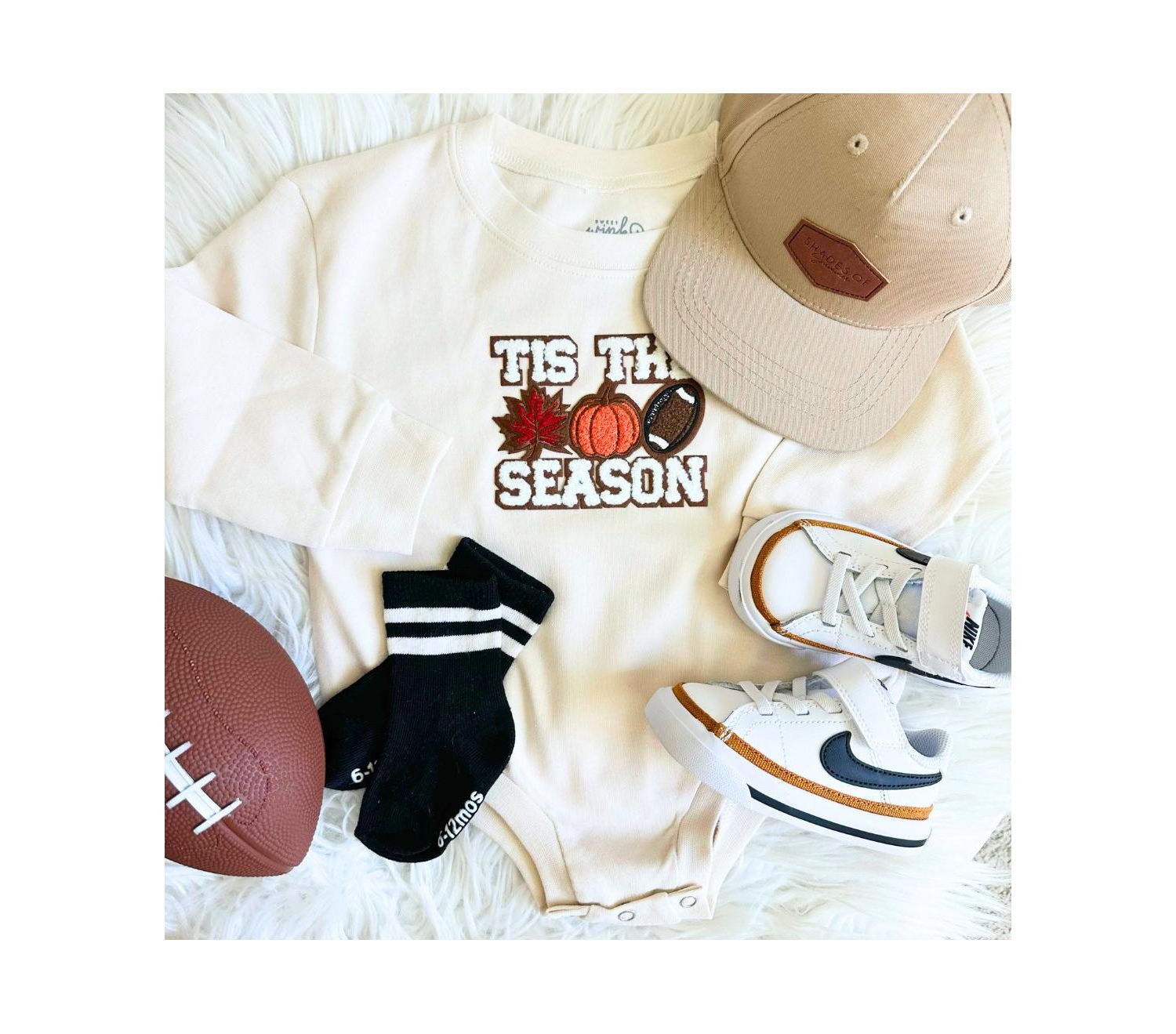 Baby Boys Tis The Season Pumpkin Patch Long Sleeve Romper