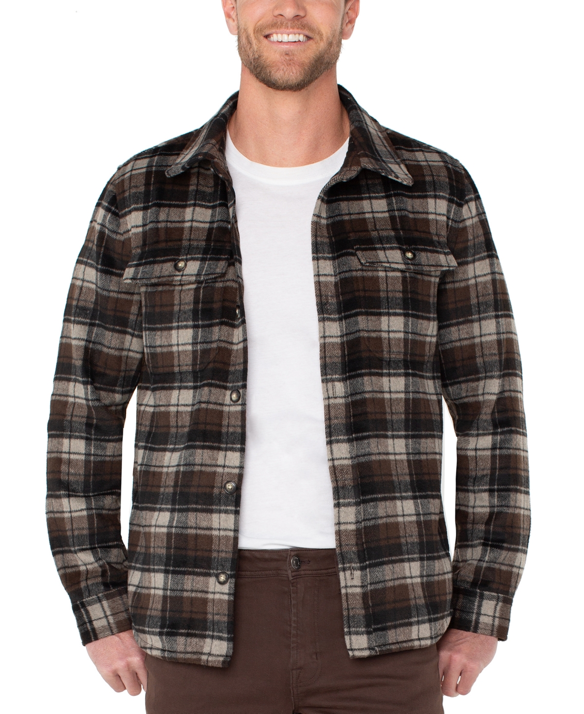 Liverpool Los Angeles Men's Regular-Fit Shirt jacket