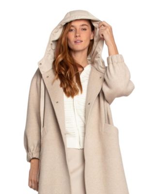 Fantasy Land Wool Blend Hooded Coat