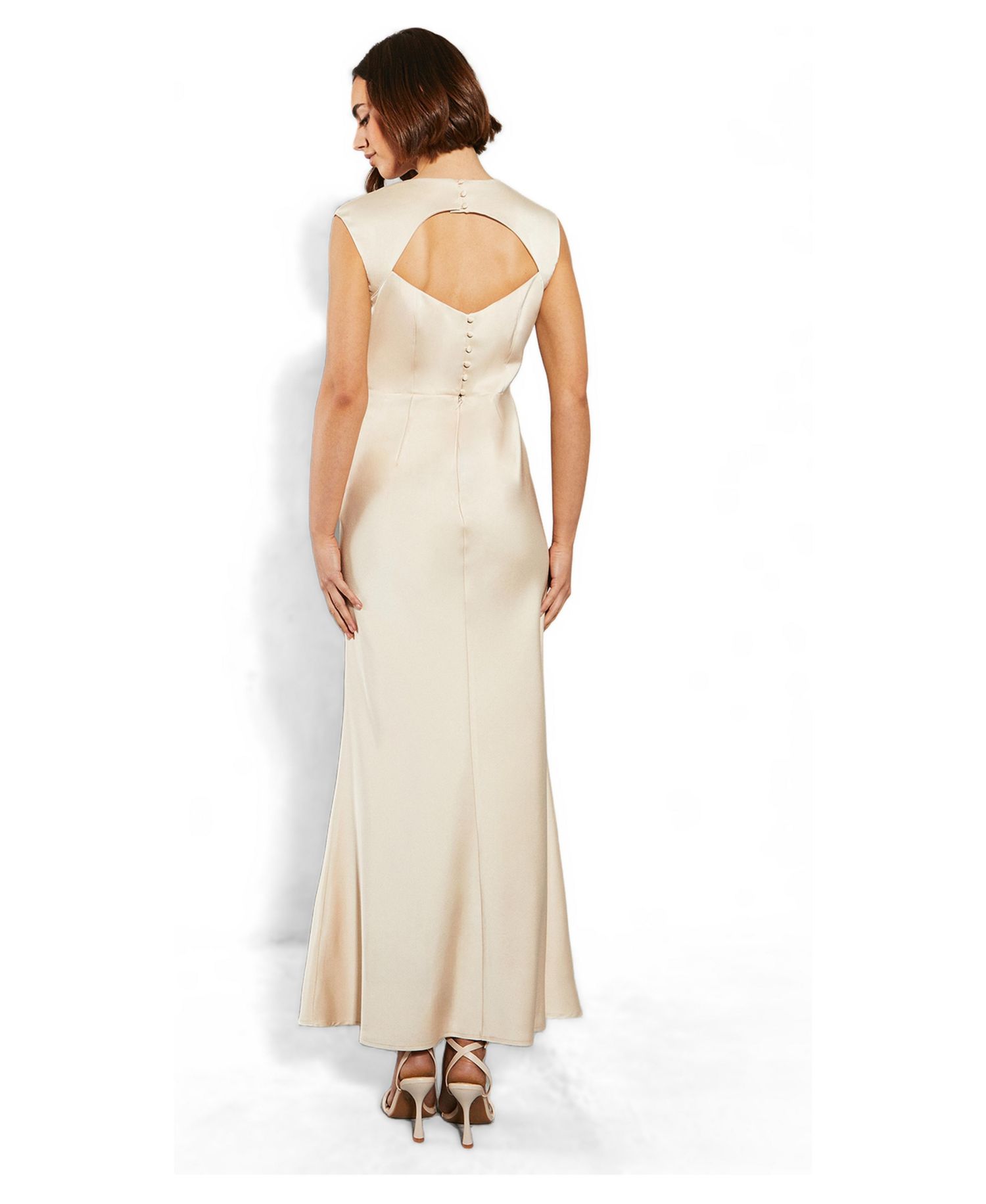 Women's Satin Bridesmaid Dress