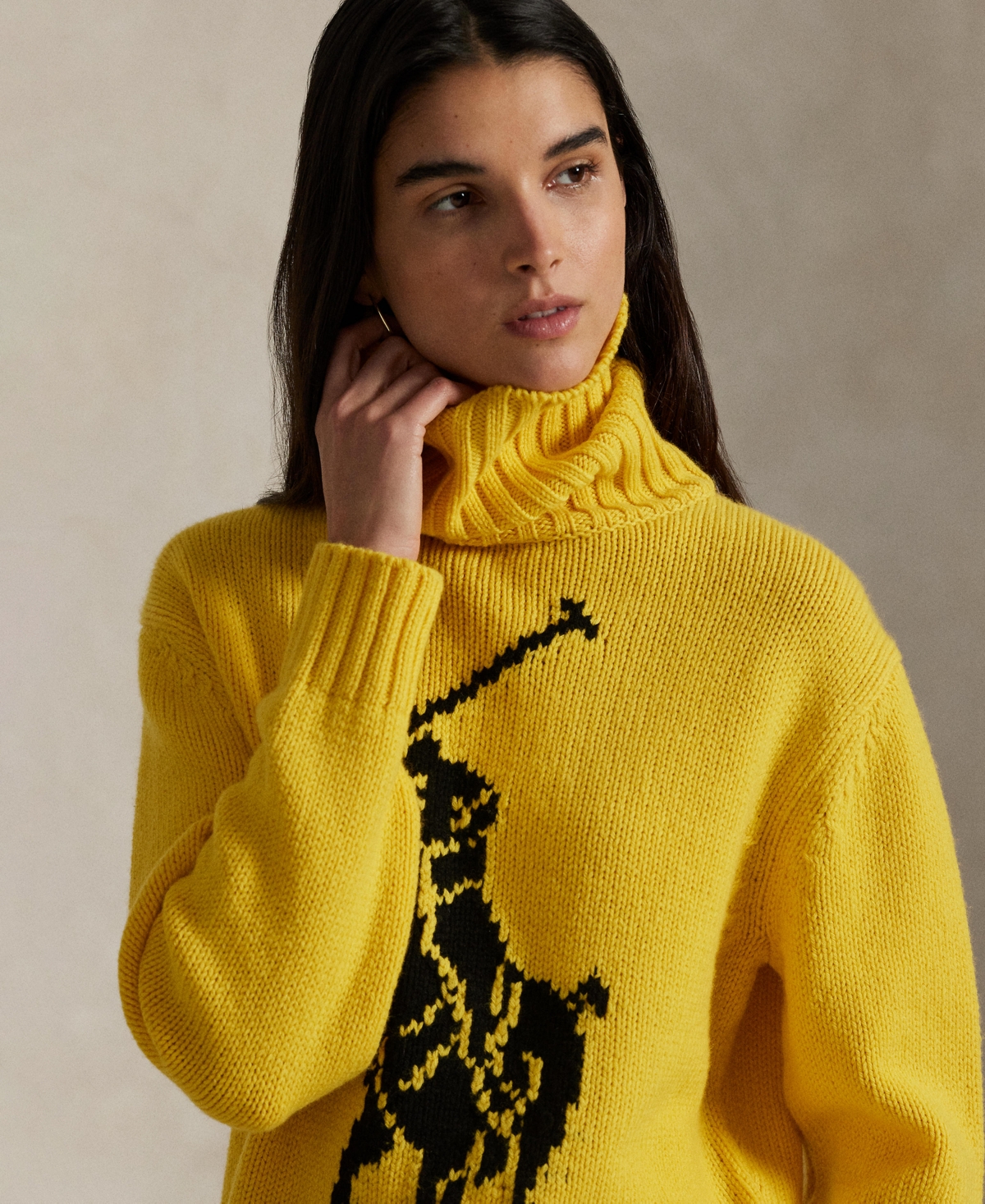 Polo Ralph Lauren インターシャ セーター In Yellow
