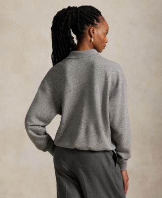 Women's Polo Long Sleeve Sweatshirt
