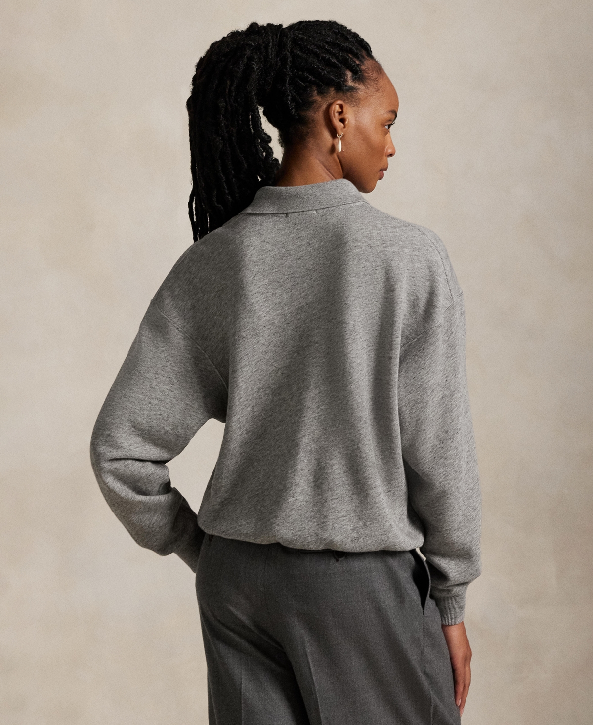 Polo Ralph Lauren Women's Polo Long Sleeve Sweatshirt In Gray