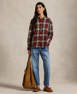 Women's Plaid Long Sleeve Shirt