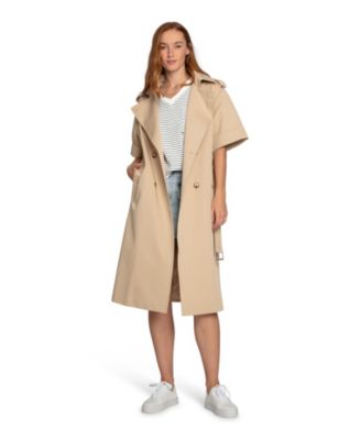 Dust & Daring Short Sleeve Trench Style Dress