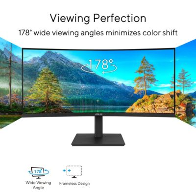 VA34VCPSR 34" 21:9 UWQHD 100Hz USB-C Docking Curved VA LED Monitor, Black