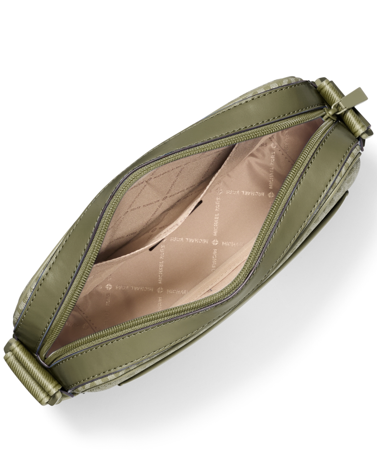 Michael Kors Maeve East West Pocket Crossbody Bag In Green