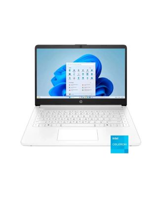 14-dq3220nr 14" HD Touchscreen Laptop, Intel Celeron N4500 1.1GHz, 4GB RAM, 64GB eMMC, Windows 11 Home S Mode, Snowflake White