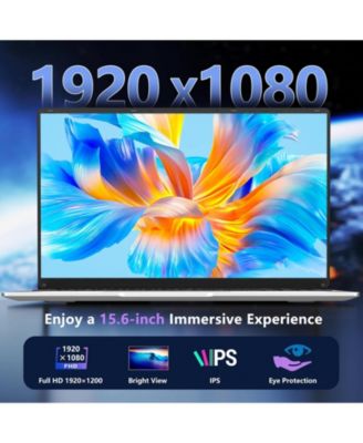 15.6 inch Laptop, Laptops with Celeron N4000, 8GB LPDDR4 256GB SSD, IPS FHD 1920x1080, WiFi+BT4.2+Mini HDMI+TF Card Slot, Traditional Laptop Computer