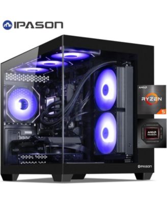 Prebuilt Gaming PC - Radeon RX 7650GRE 8G, Ryzen 5 9600X, 16GB DDR5, 1TB SSD, Win 11 - Ready for 1080p Ultra Gaming (Liquid Cooled)