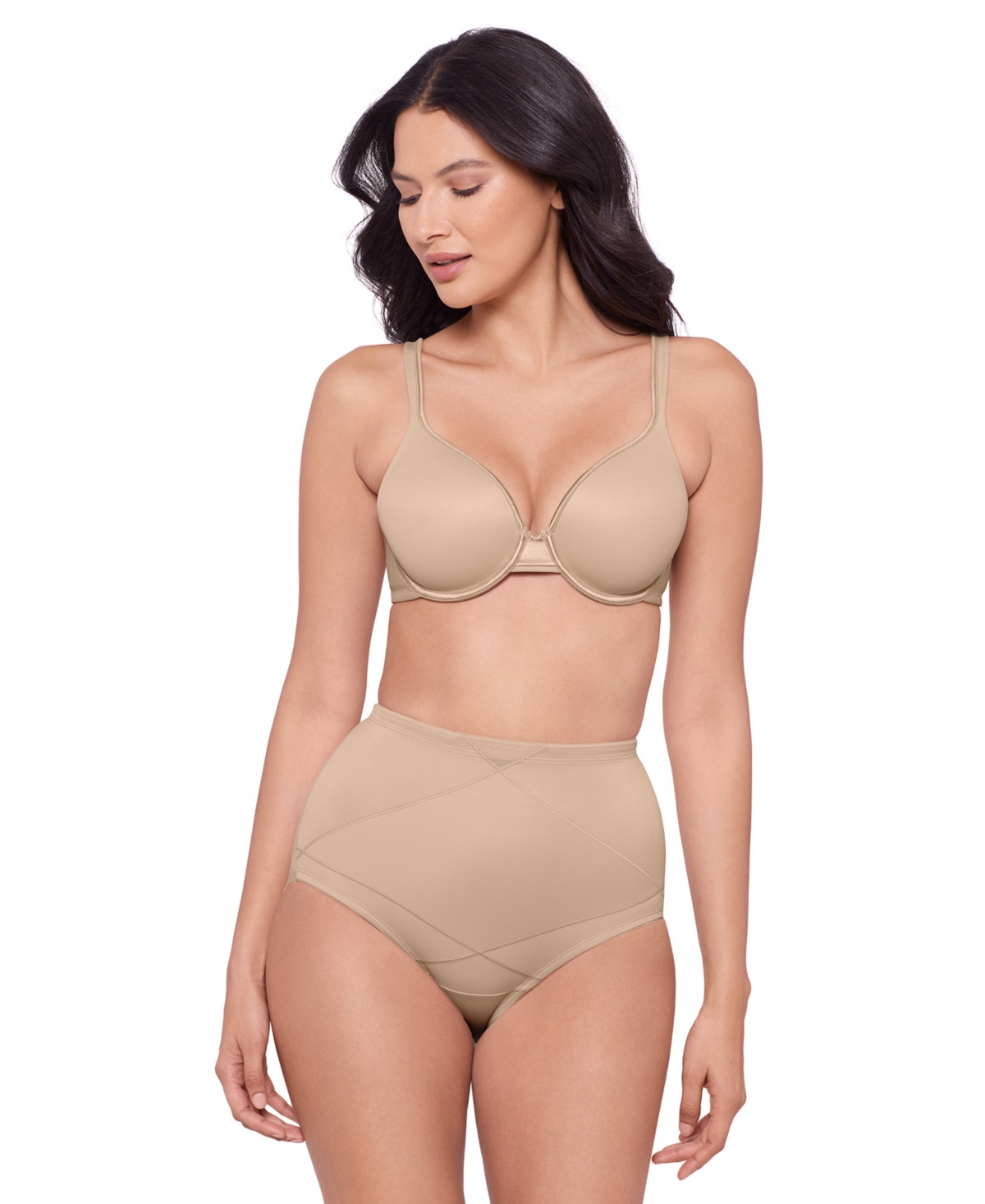 Miraclesuit Women's Instant Tummy Tuck Shaping Brief In Brown