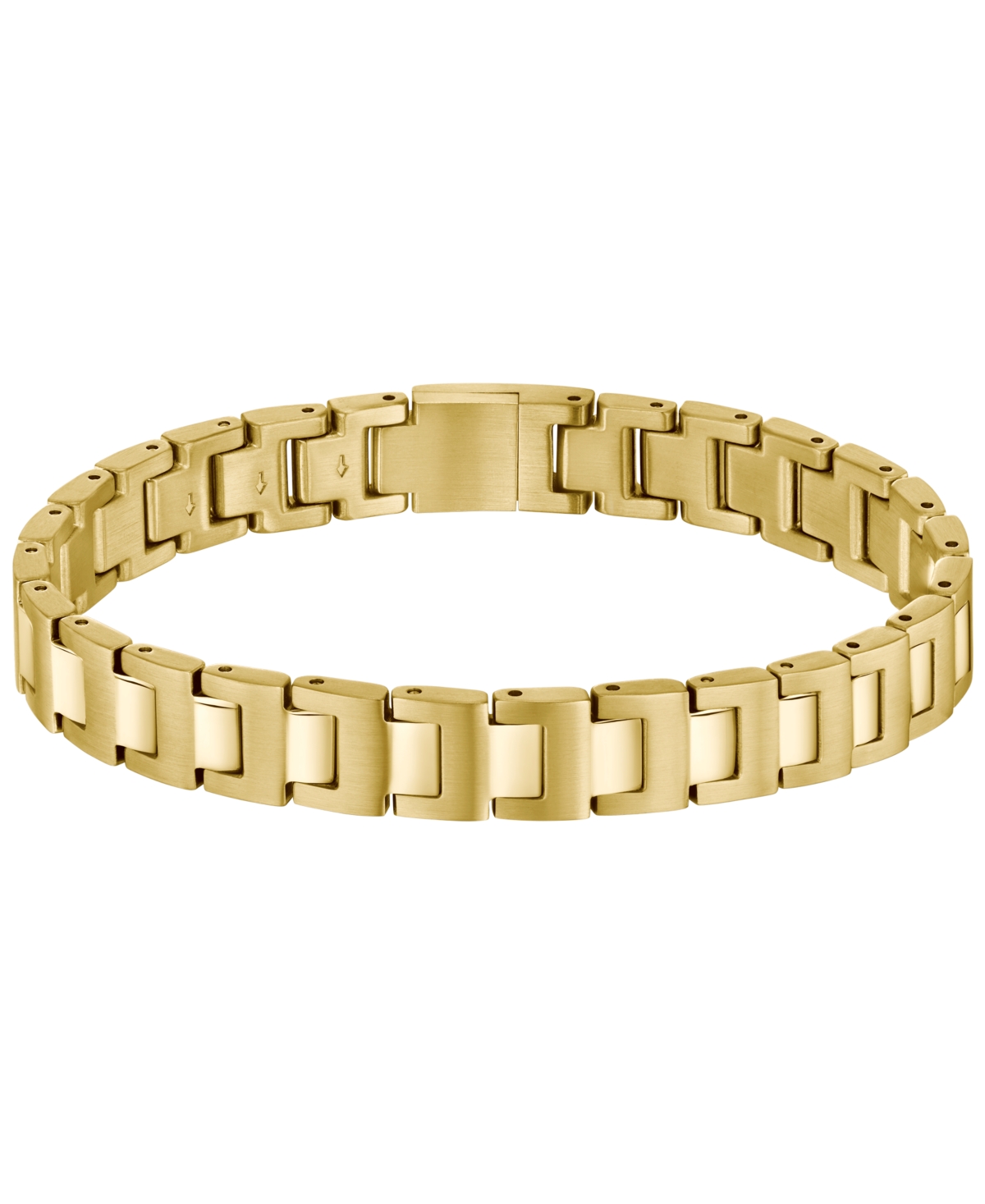 Hugo Boss Candor Ionic Plated Thin Gold Stainless Steel Bracelet In Gold
