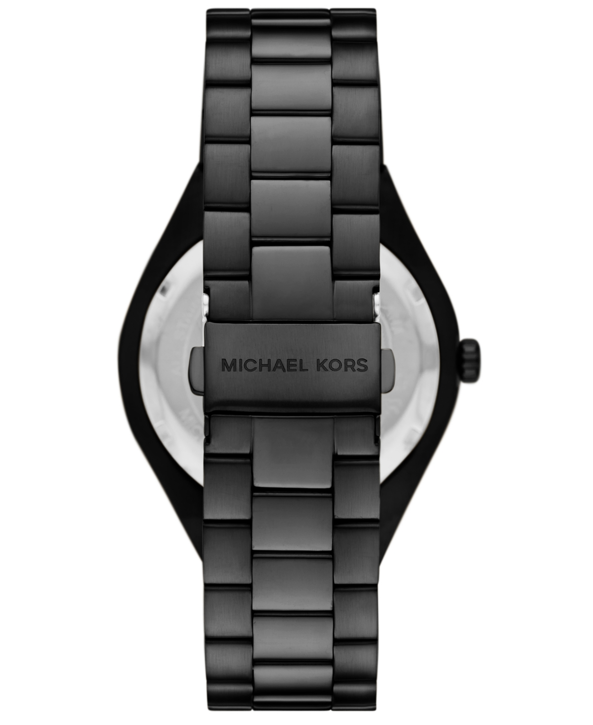 Michael Kors Men'sâ Lennox Three-hand Black Ip Stainless Steel Watch, 43mm In Black