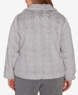 Plus Size Jet Setter Sculpted Zip Up Jacket
