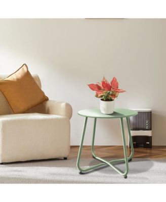 Outdoor detachable iron sheet coffee table