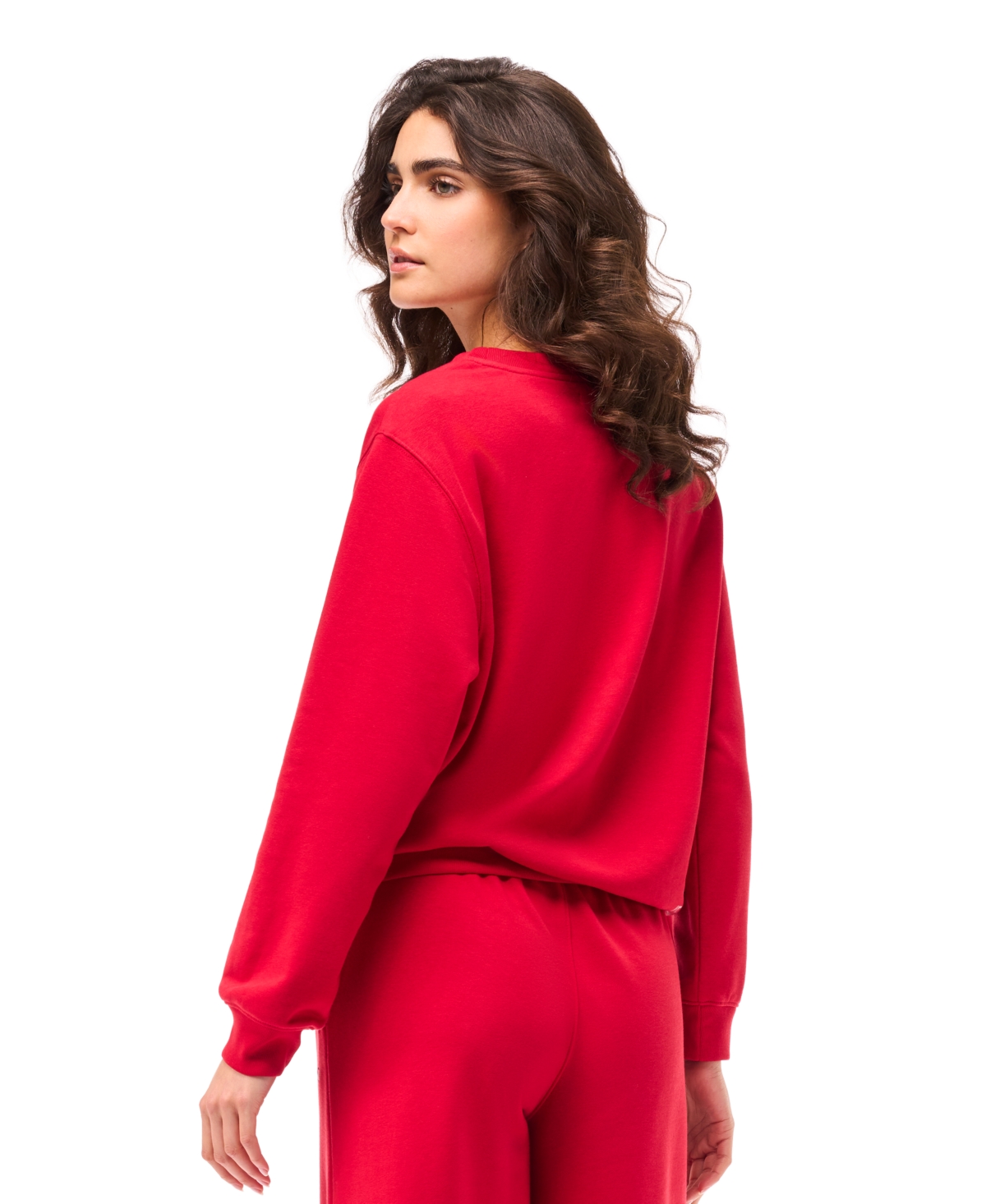 Gap Women's Crewneck Long Sleeve Top In Red
