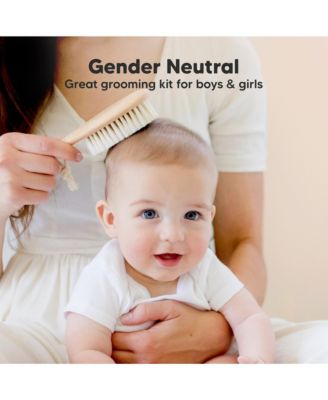 Baby Hair Brush, Oval Cradle Cap Brush, Soft Baby Brush for Infant, Newborn Hairbrush for Girls, Boys, Baby Scalp Brush