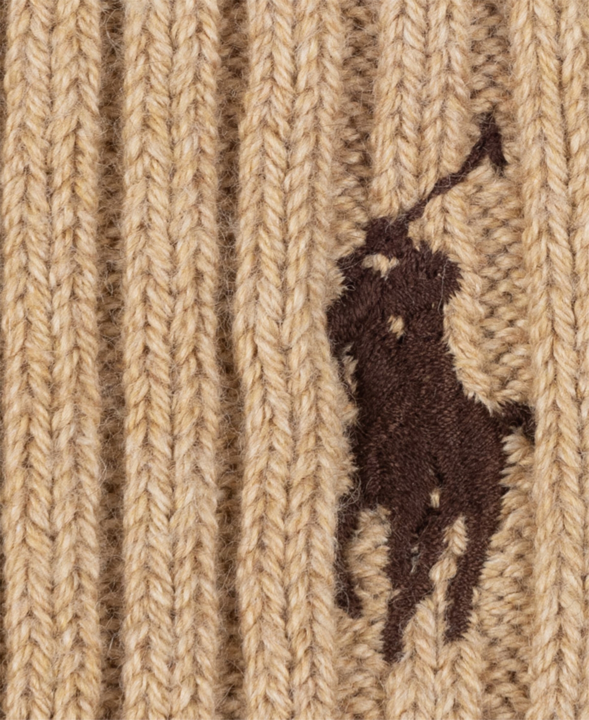Polo Ralph Lauren Men's Cashmere Cable Beanie In Brown