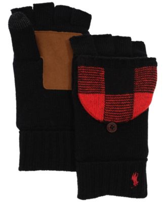 Men's Tartan Mitt Convertible Gloves