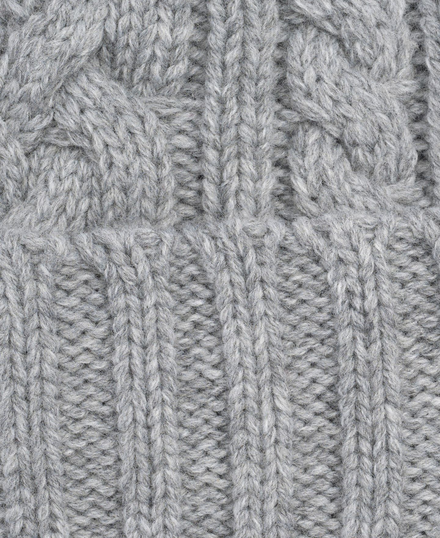 Мужская шапка Polo Ralph Lauren Cable Beanie, цвет: Меланжевый — фото 3