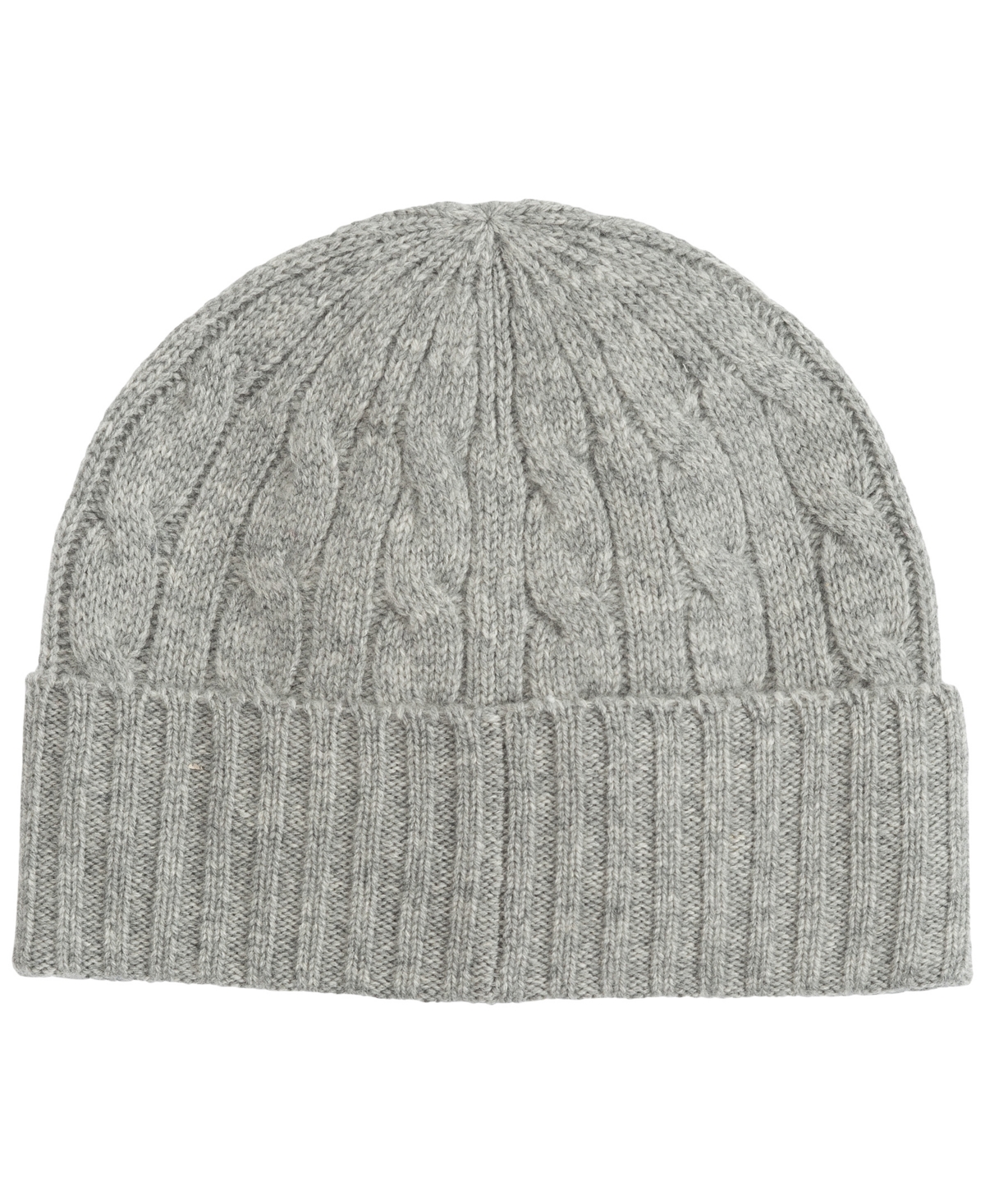 Polo Ralph Lauren Charles Bear Cable Beanie In Gray