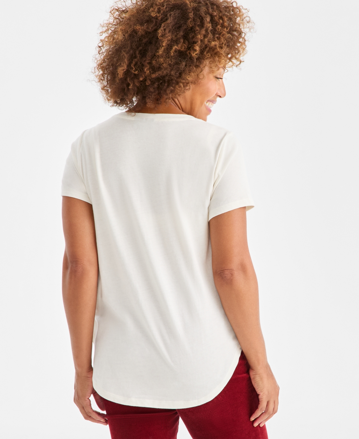 Style & Co Women's Dalmatian Graphic T-Shirt, Macy's Exclusive