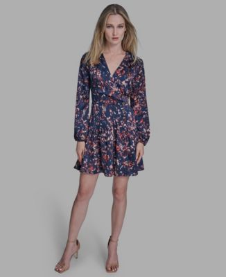 Women's V-Neck Floral Shift Dress