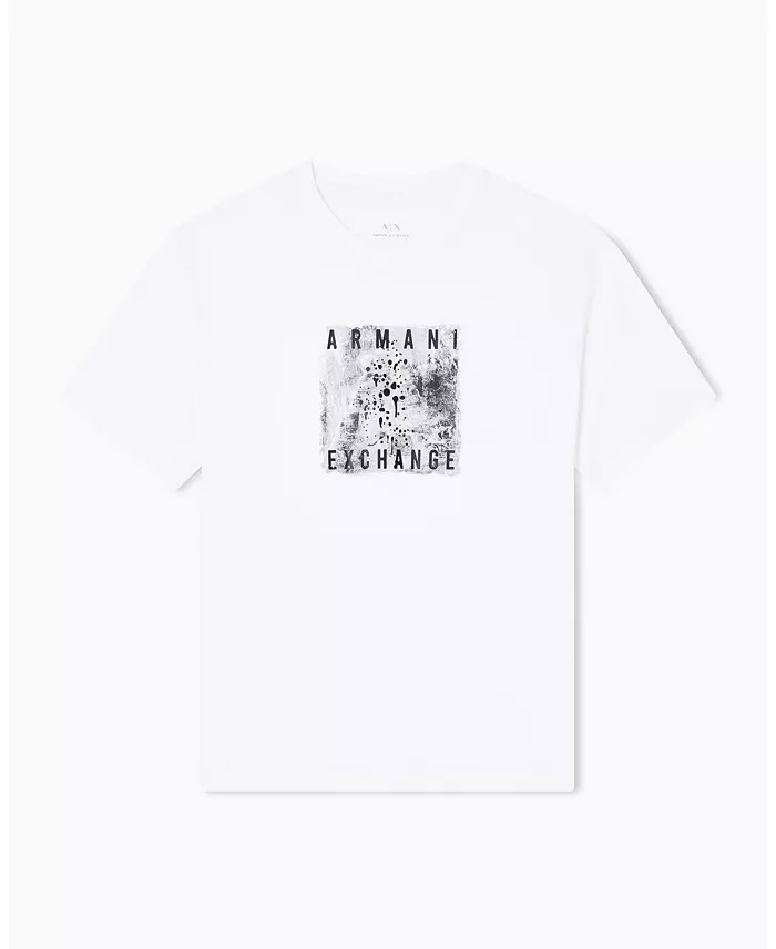 Men's Grid Box Splatter Graphic T-Shirt - thumbnail 5