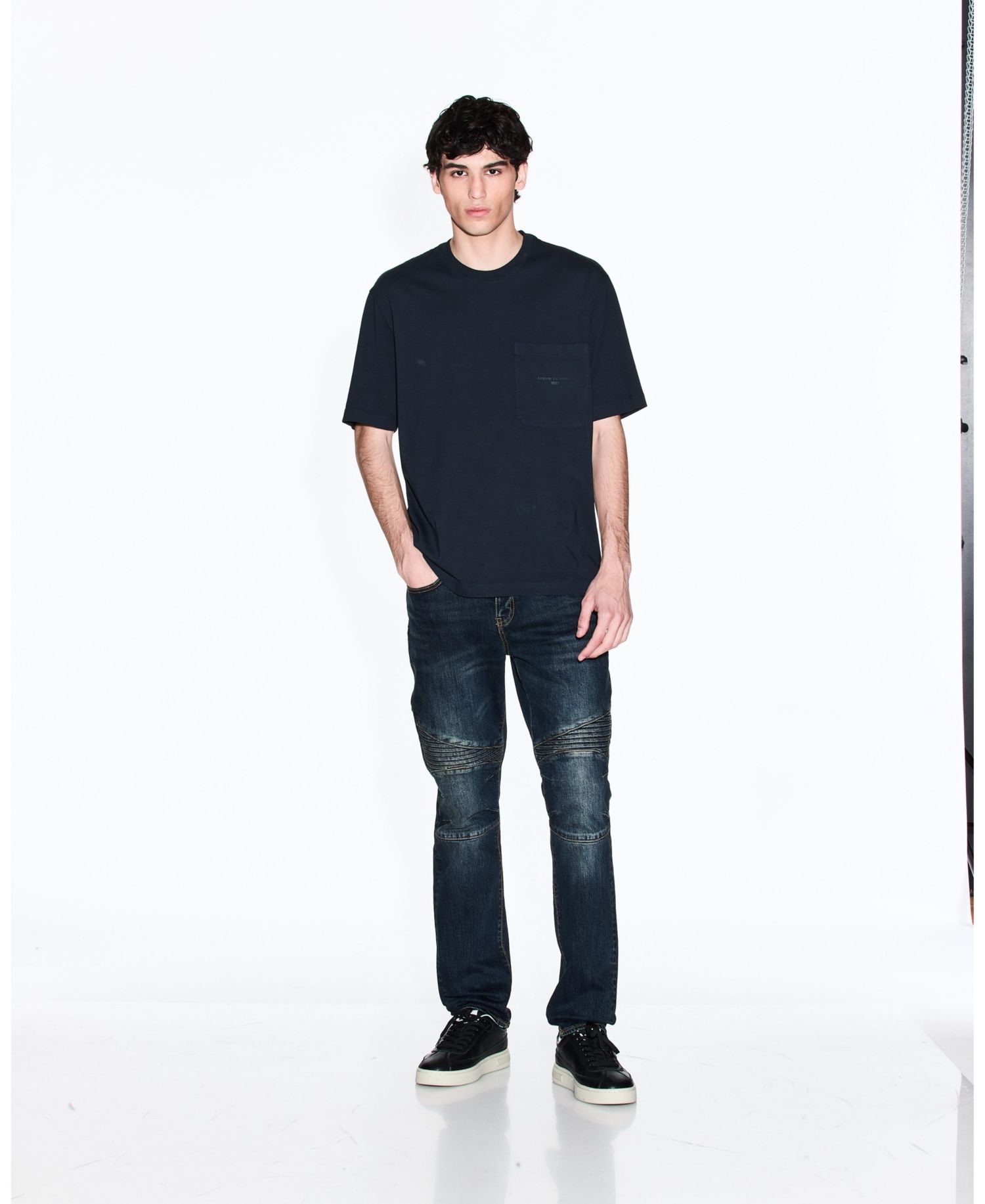 Men's Skinny Biker Denim Jeans