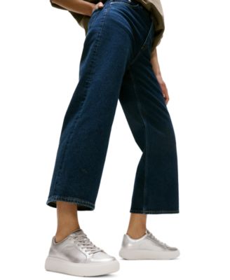 Women's RTG Metallic-Leather Lace-up Sneakers