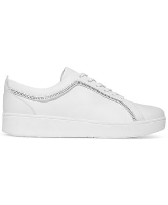 Women's Rally Crystal-Trim Leather Sneakers