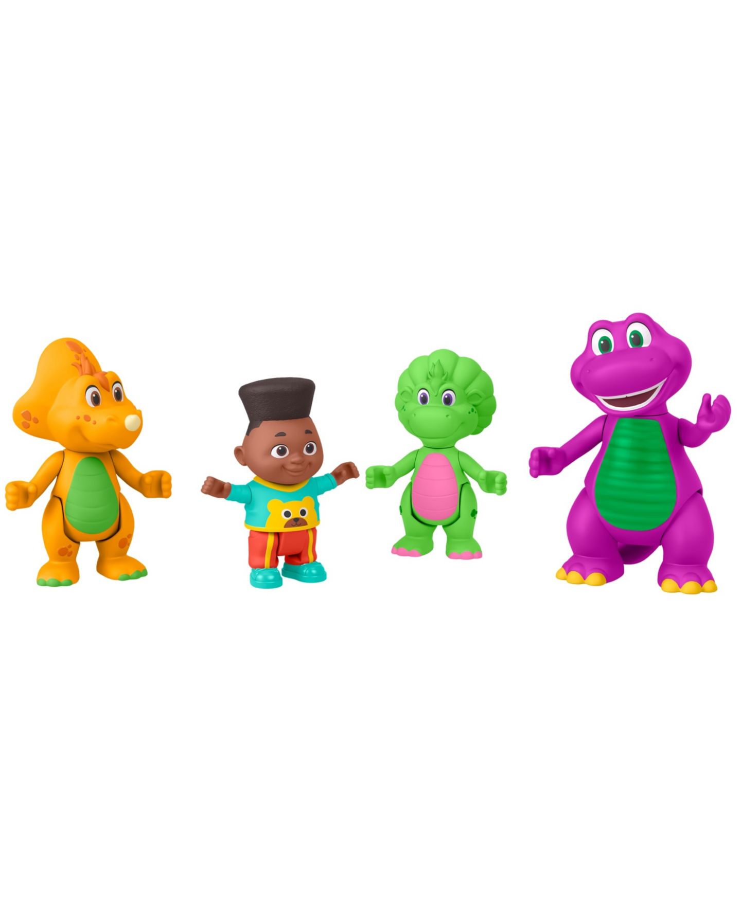 Детские фигурки Barney Hey Friends Poseable 4-Pack Action Figures, Ages 3+ — фото 1
