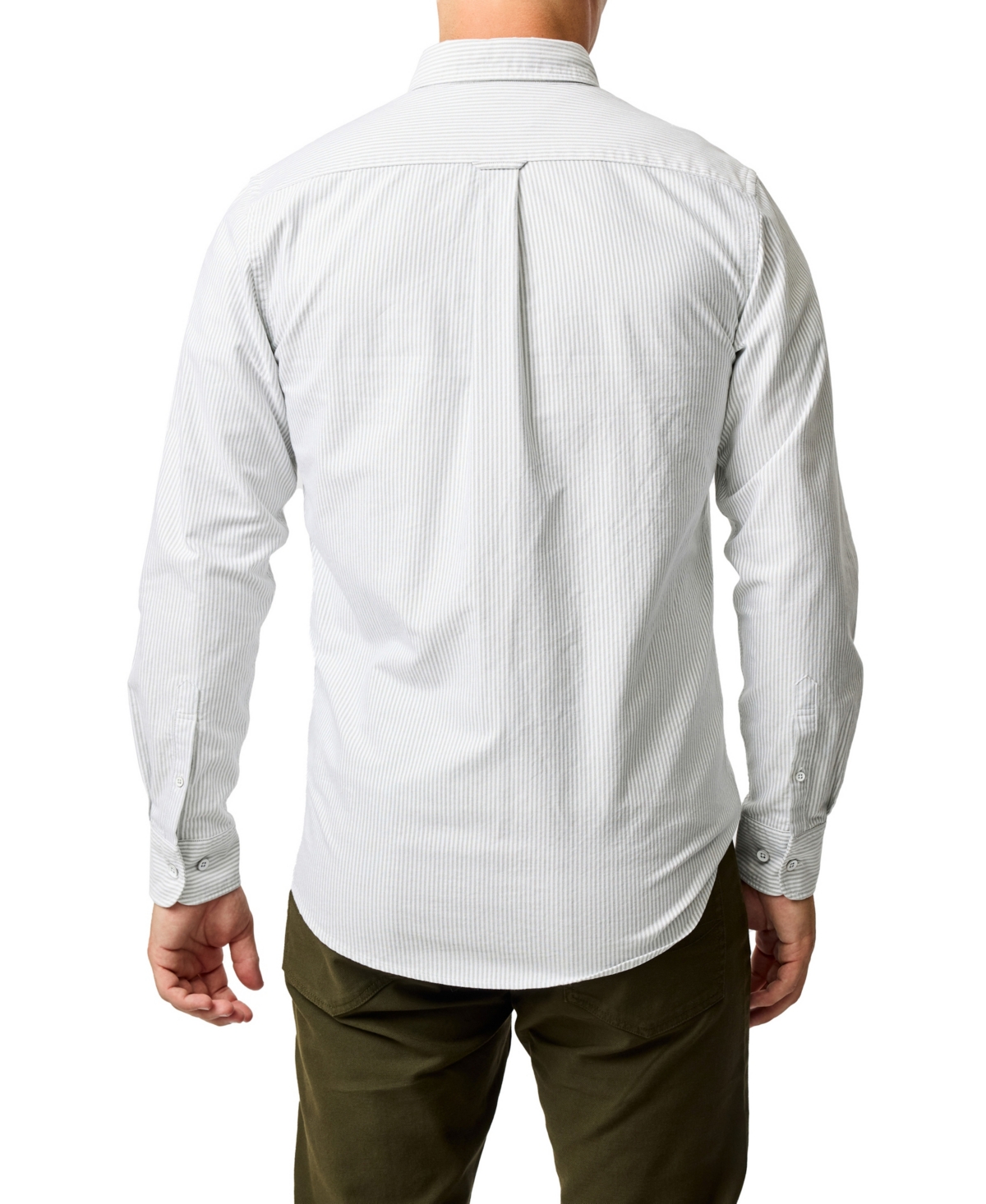 Rodd & Gunn Gunn Oxford Stripe Sports Fit Shirt In White