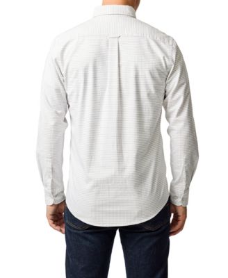 Men's Gunn Check Oxford 5 Long Sleeve Sports Fit Shirt