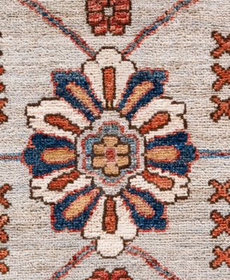 Adorn Hand Woven Rugs Serapi M0103 85 Rug Collection In Gray