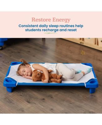 RestZone Cot Sheet, Toddler Size, White, 12-Pack
