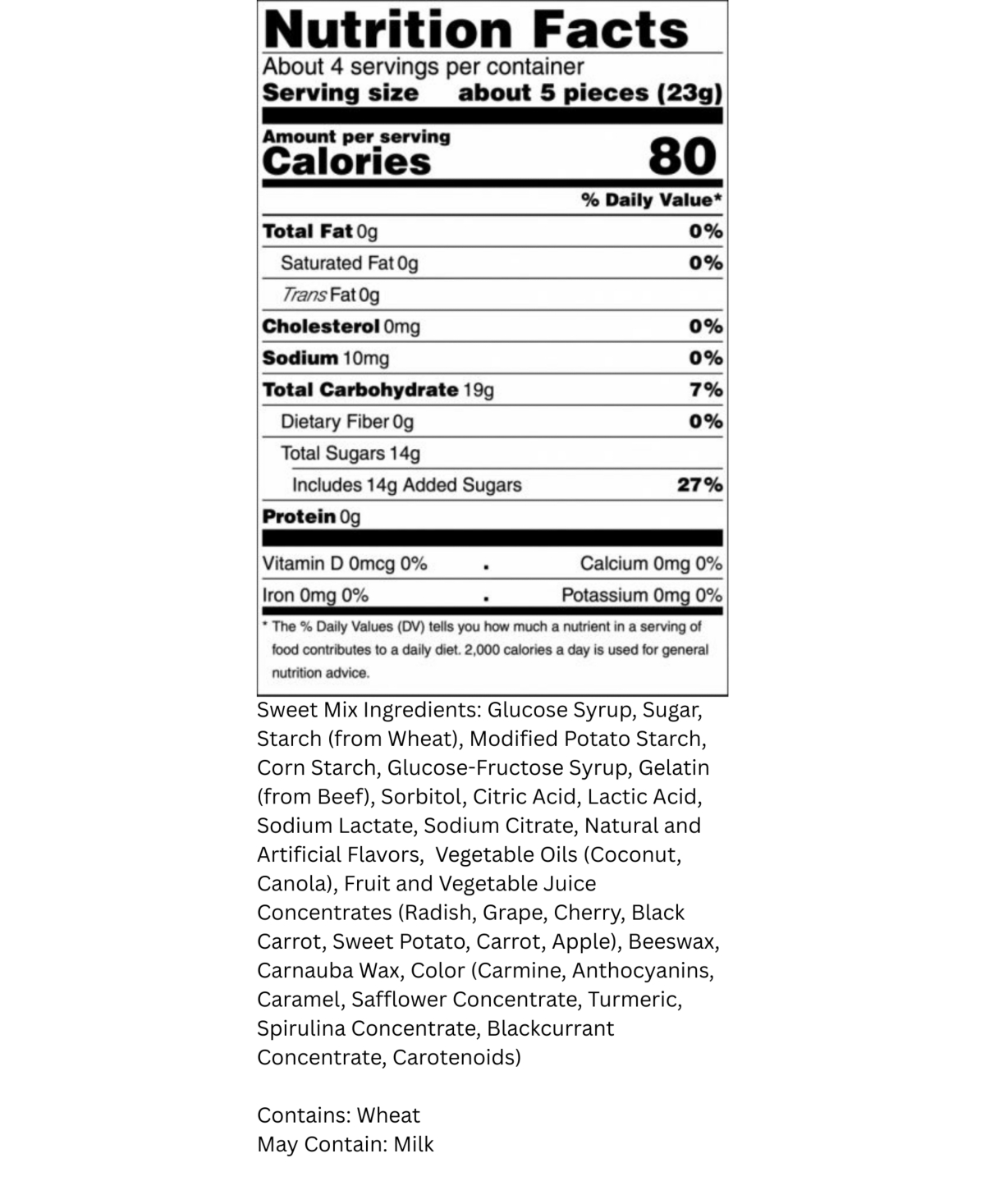 Mums Sweet Swedish Candy Mix With Bubs, 12 oz In Transparent