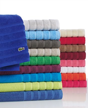 Lacoste CLOSEOUT! Croc Solid 30 x 54 Bath Towel - Macy's