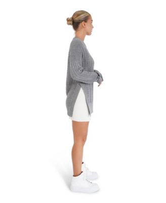 Women's At Last Cable Knit Jumper with Slit