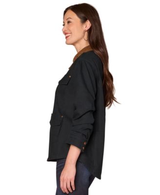 Petite Button Front Ruched Jacket