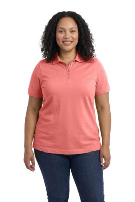 Women's Plus Size Perfect Short-Sleeve Polo Shirt
