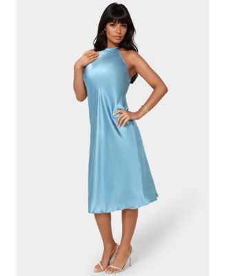 Women's Satin Halter Dress