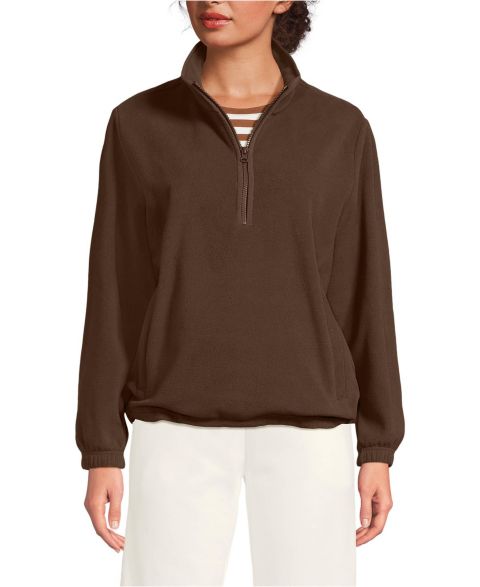 Женские свитеры Lands' End Women's Anyweather RainDefense Fleece Quarter Zip Pullover