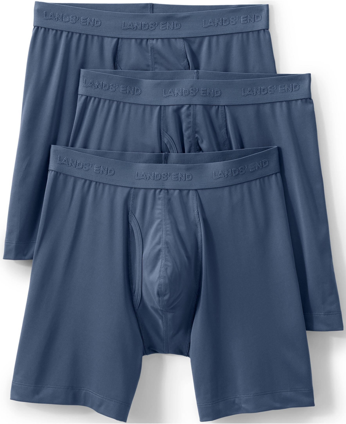 Lands' End Men's Flex Performance Boxer Brief 3 Pack